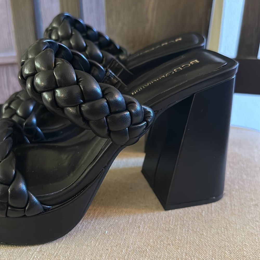 Bcbgeneration Women’s Braided Two Strap Chunky He… - image 2